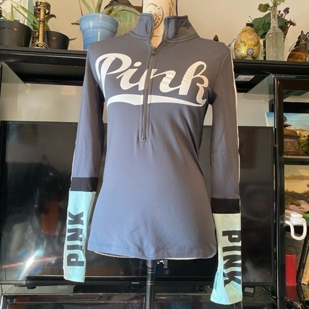 PINK Victoria Secret . Pullover, zip up at chest.